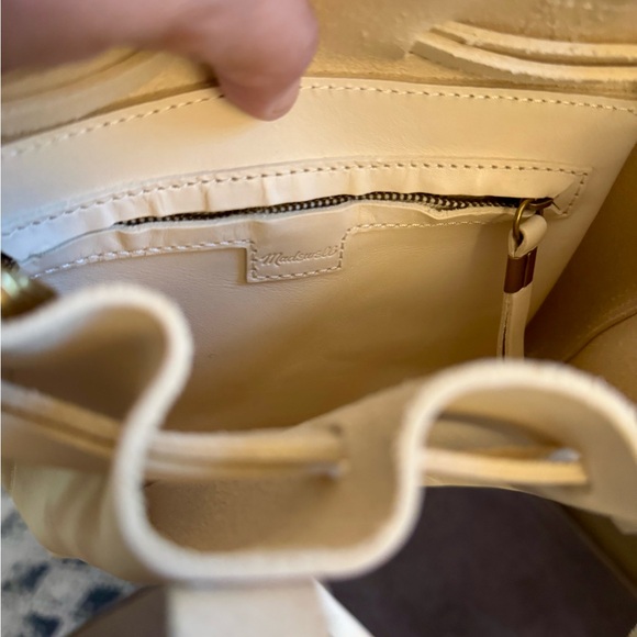 Madewell Cream Mini Leather Bag - Picture 4 of 6